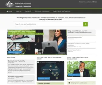 PC.gov.au(Productivity Commission) Screenshot