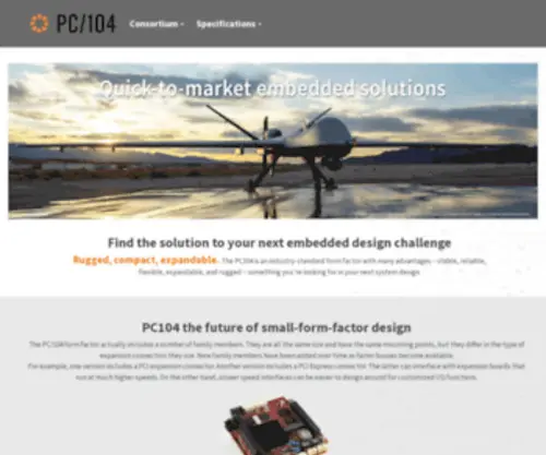 PC104.org(PC104 Consortium Home) Screenshot