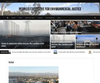 PC4EJ.org(The People's Collective for Environmental Justice) Screenshot
