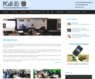 Pcabii.org(Provincial Capacity Building & Enhancement Programme) Screenshot