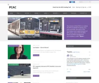 Pcac.org(Permanent Citizens Advisory Committee to the MTA) Screenshot