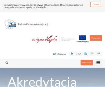 Pca.gov.pl(Polskie Centrum Akredytacji) Screenshot