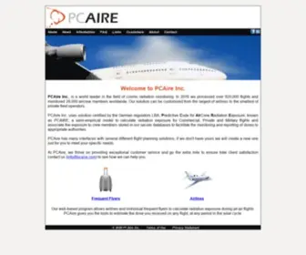 Pcaire.com(Airline Crew Radiation Monitoring) Screenshot