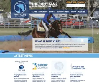 Pcansw.org.au(The Pony Club Association of NSW) Screenshot