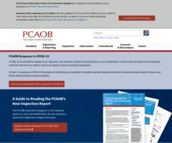 Pcaobus.org(Driving improvement in audit quality to protect investors) Screenshot