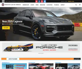 Pca.org(Porsche Club of America) Screenshot