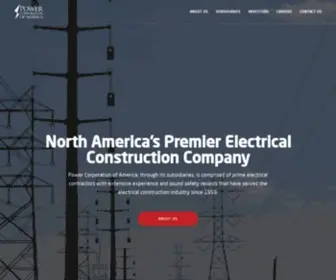 Pcapower.com(Power Corporation of America) Screenshot