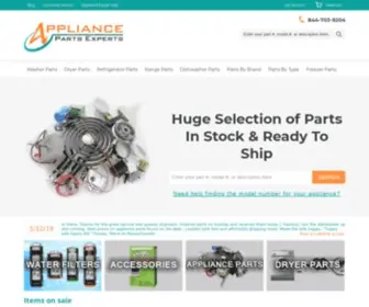 Pcappliancerepair.com(Appliance Parts Experts) Screenshot