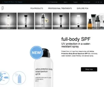 Pcaskin.com(Skin Care Products) Screenshot