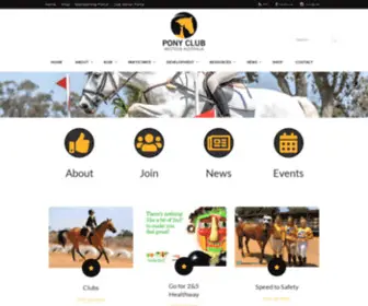 Pcawa.com(Pony Club Western Australia) Screenshot