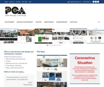 Pcawebdesign.com(Web site design) Screenshot