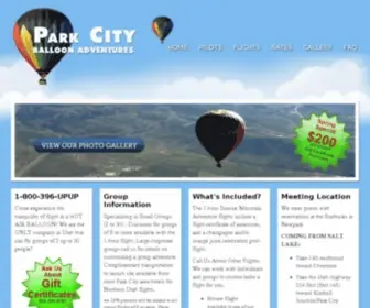 PCballoonadventures.com(Park City Balloon Adventures) Screenshot