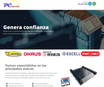 PCbasculas.com.mx(Reparación de basculas en Ixtapaluca) Screenshot