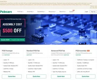 PCbcart.com(PCB Manufacturing and Assembly All in One Place) Screenshot