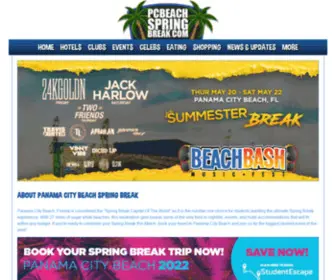 Pcbeachspringbreak.com(Panama City Beach Spring Break) Screenshot