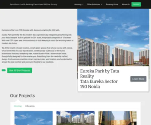 PCB.net.in(Petroleum Coal & Banking Executives Welfare Society) Screenshot