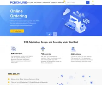 Pcbonline.com(PCBONLINE Official) Screenshot