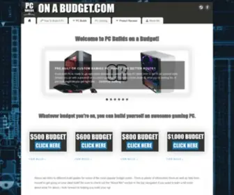 Pcbuildsonabudget.com(PC Builds on a Budget) Screenshot
