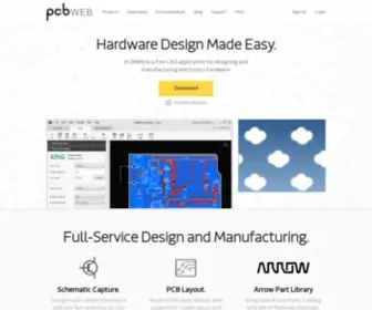 PCbweb.com(Free PCB Design Software) Screenshot