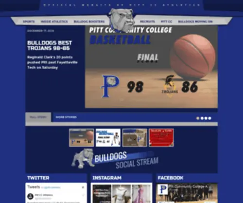 PCcbulldogathletics.com(Pitt Community College) Screenshot