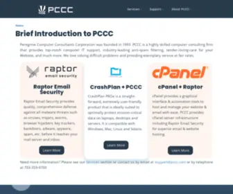 PCCC.com(Peregrine Computer Consultants Corporation (PCCC)) Screenshot