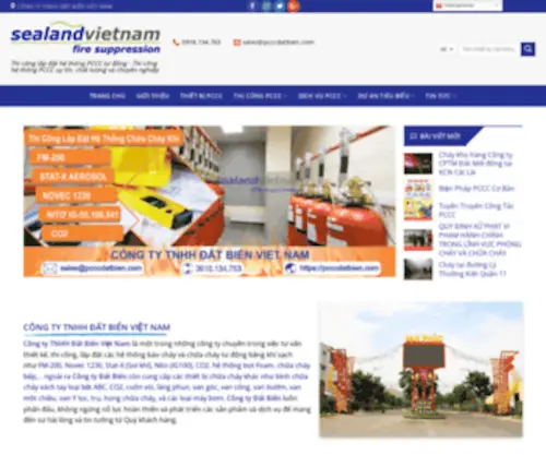 PCCCDatbien.com(CÔNG TY TNHH ĐẤT BIỂN VIỆT NAM) Screenshot