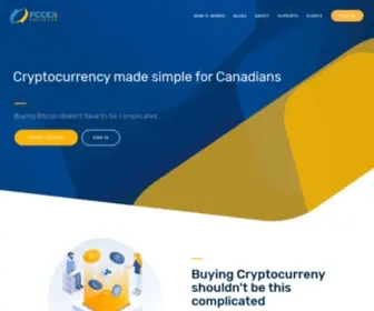 PCcex.io(Canadian Cryptocurrency exchange) Screenshot