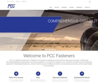 PCcfasteners.com(PCC Fasteners) Screenshot