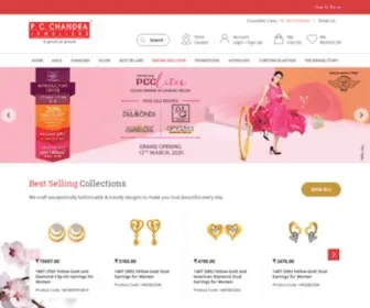 PCchandraindia.com(Gold & Diamond Jewellery Online) Screenshot