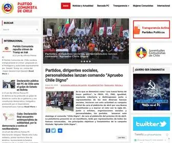 PCchile.cl(Partido Comunista de Chile) Screenshot