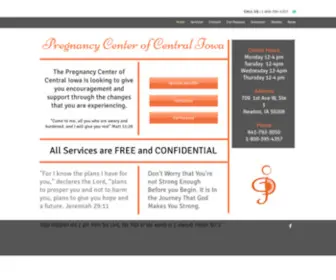 PCciowa.com(Pregnancy Center of Central Iowa) Screenshot