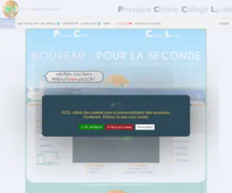 PCCL.fr(Physique Chimie Collège Lycée) Screenshot
