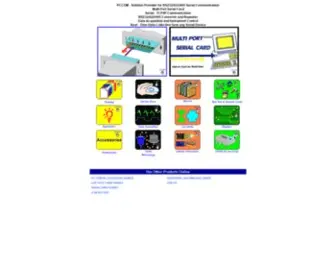 PCcompci.com(Solution Provider for RS232/422/485 Serial Communication) Screenshot