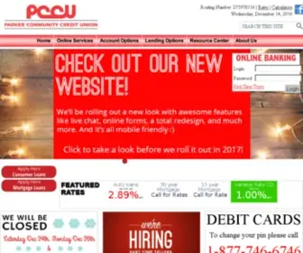 Pccu.org(Parker Community Credit Union) Screenshot