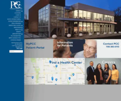 PCcwellness.org(PCC Community Wellness Center) Screenshot