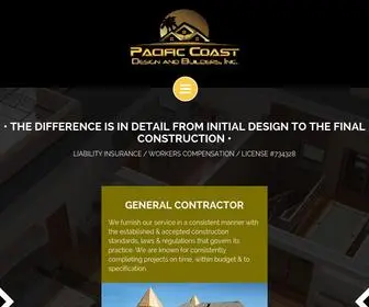 PCDbuilders.com(Pacific Coast Design and Builders) Screenshot