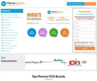 PCDpharmaexpress.com(PCD Pharma Express) Screenshot