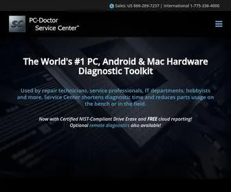 PCDservicecenter.com(PC-Doctor Service Center) Screenshot