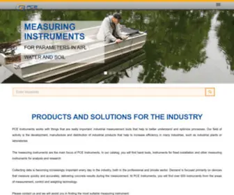 Pce-Instruments.com(Deutsche Website der PCE Instruments) Screenshot