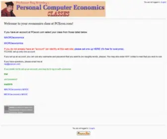 Pcecon.com(Personal Computer Economics) Screenshot