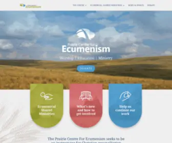 Pcecumenism.ca(Prairie Centre For Ecumenism) Screenshot