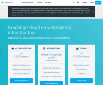 Pcextreme.nl(Webhosting, Domeinnaamregistratie & Cloud services) Screenshot