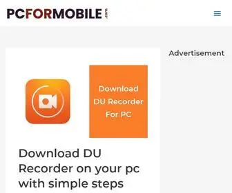 PCformobile.com(PC FOR MOBILE) Screenshot