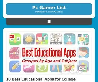 PCgamerlist.com(PCgamerlist) Screenshot