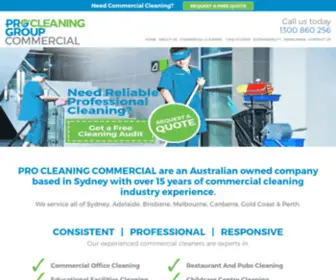 PCgcommercialcleaning.com.au(Commercial Cleaning Sydney) Screenshot