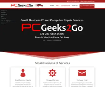 PCgeeks2GO.com(PC Repair Services Apopka Florida) Screenshot