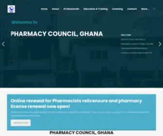 PCghana.org(The Pharmacy Council) Screenshot