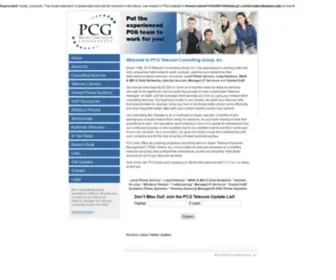 PCgtelecom.com(PCG Telecom and Data Network Consultants) Screenshot