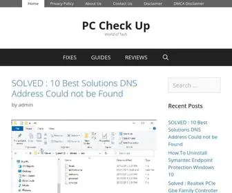 PCheckup.com(PC Check Up) Screenshot