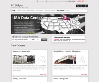 PChelper.com(Data Centers) Screenshot